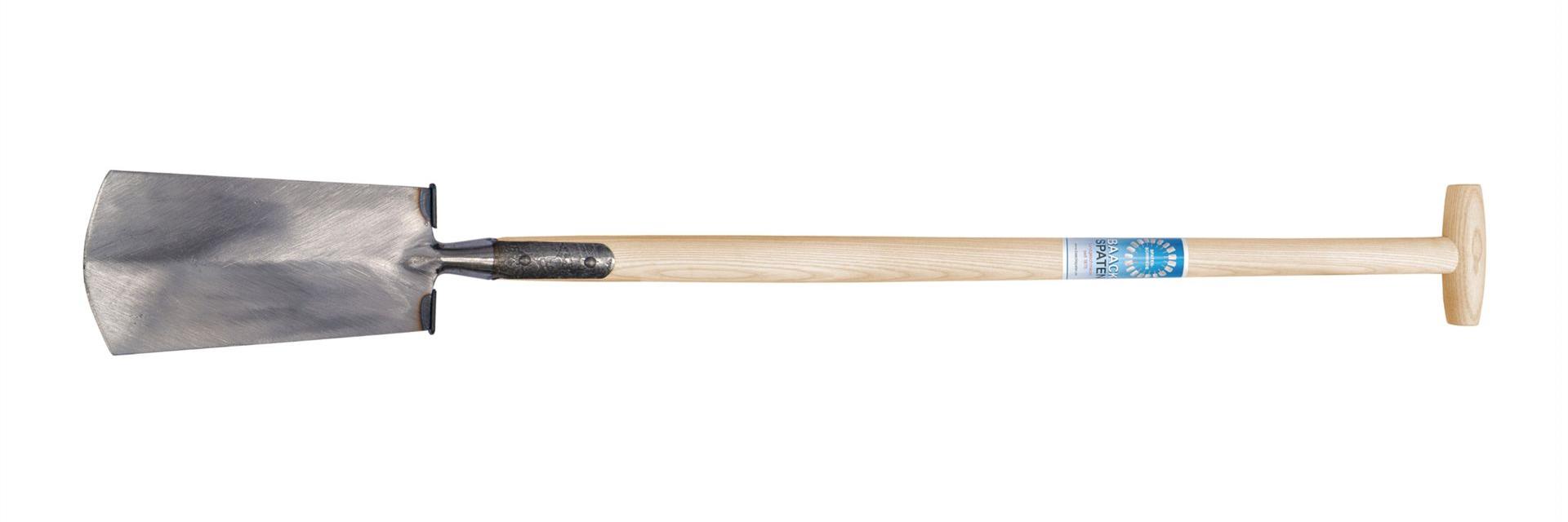 geschmiedeter Eiderstedter Spaten Esche T Stiel mit Trittschutz von Baack Spaten aus Deutschland