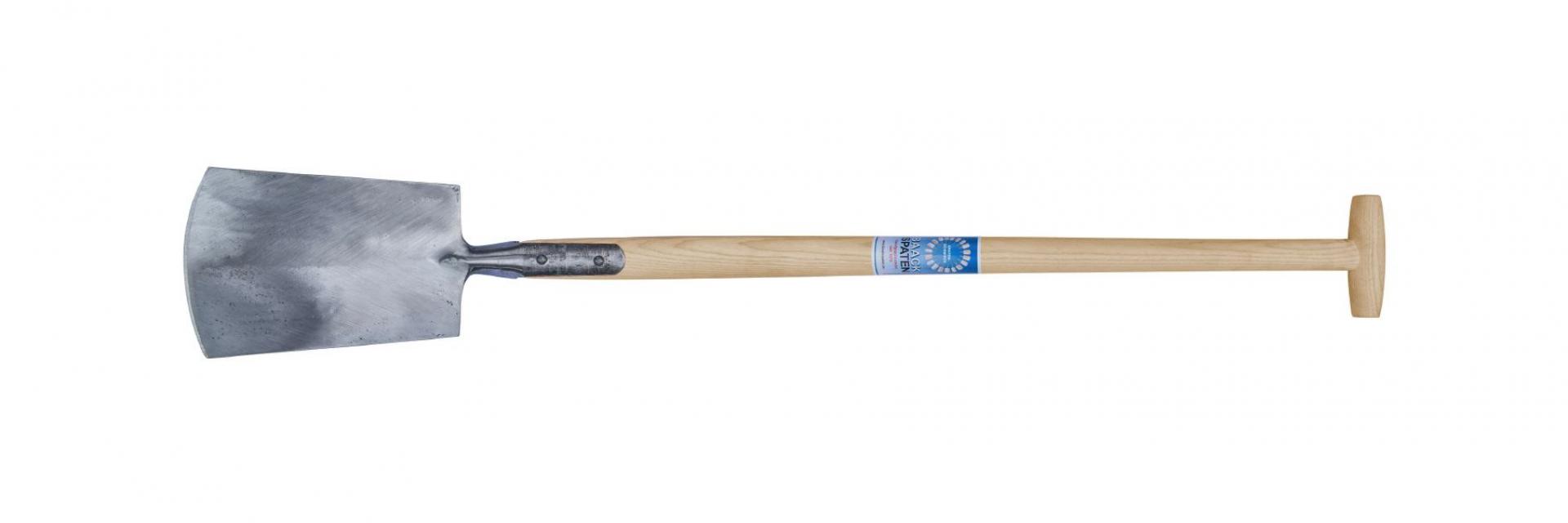 Handgeschmiedeter Holsteiner Rüffel von Baack - Gärtnerspaten aus Deutschland mit Eschenholzstiel,robust und langlebig